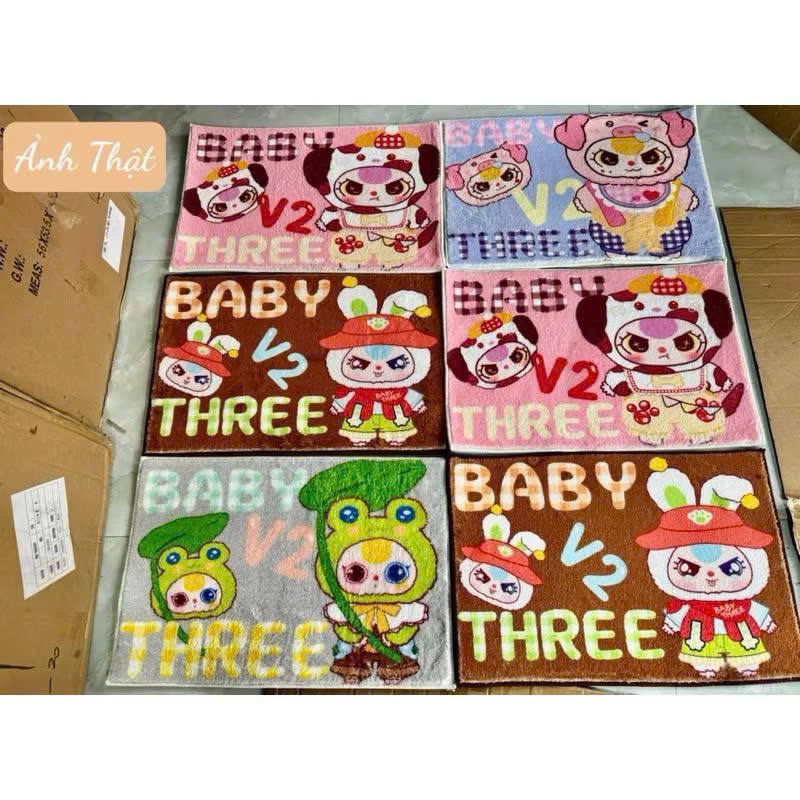 Thảm Lau Chân Vải Chữ Nhật- Baby Three