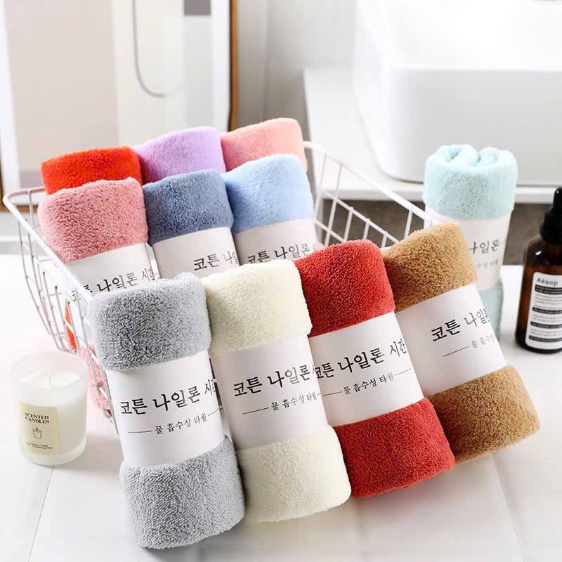 SET 10 KHĂN MẶT HÀN QUỐC TOWEL MÀU NGẪU NHIÊN