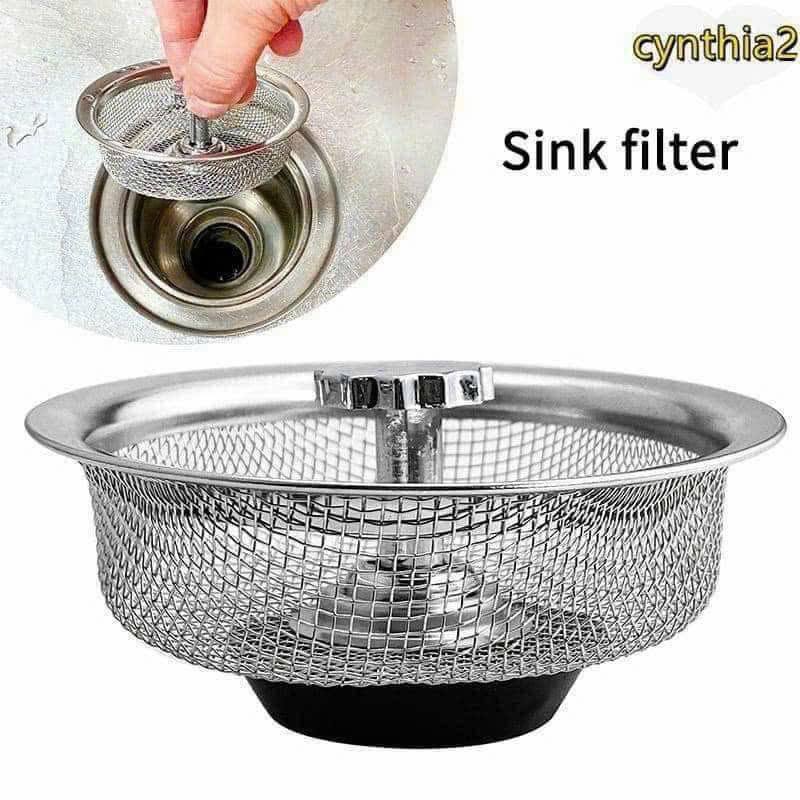 LƯỚI LỌC RÁC BỒN RỬA CHÉN INOX CÓ NÚT NHẤN