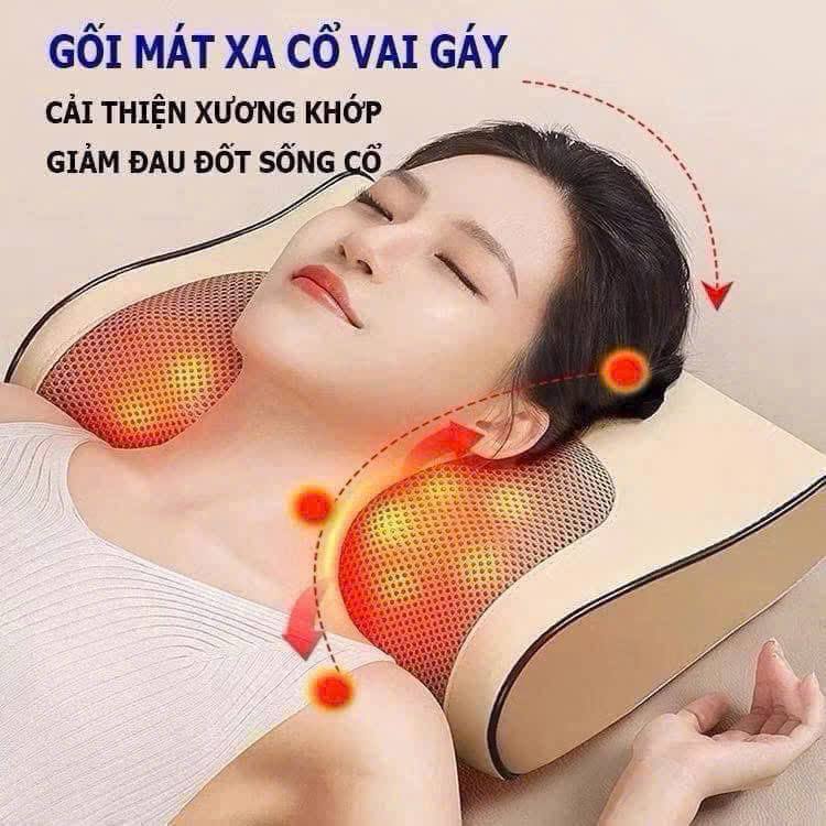 GỐI MASSAGE 20 BI MASSAGE CỔ VAI GÁY