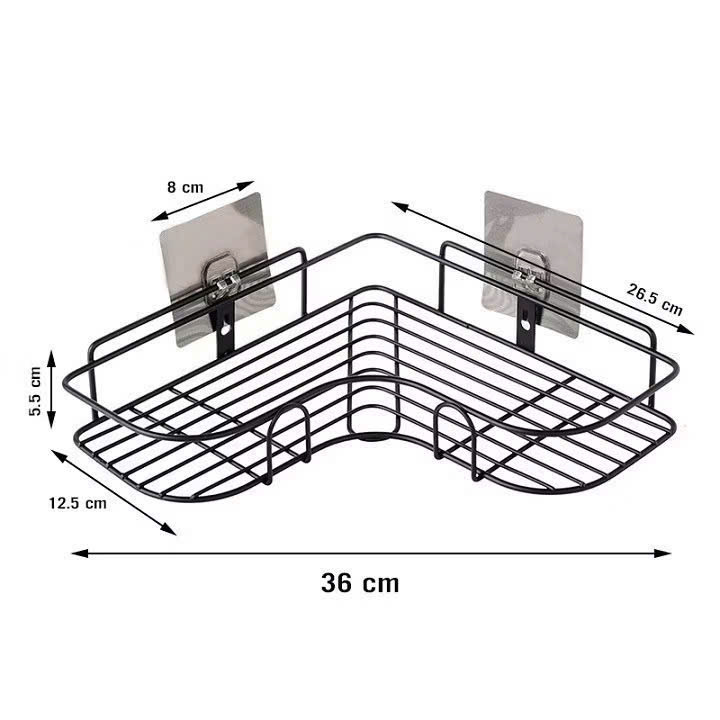 Kệ Góc Nhà Tắm Dán Tường(Kèm 2 dán)