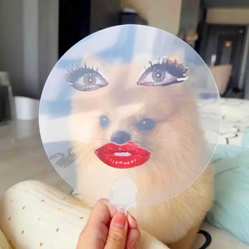Quạt cầm tay 2in1 Mặt nạ vô chi biến hình mặt Troll (hót tiktok)