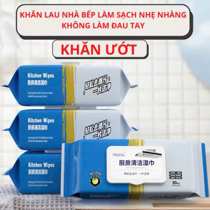 Khăn Ướt Lau Bếp Đa Năng Khăn Mềm Mại Thân Thiện Môi Trường