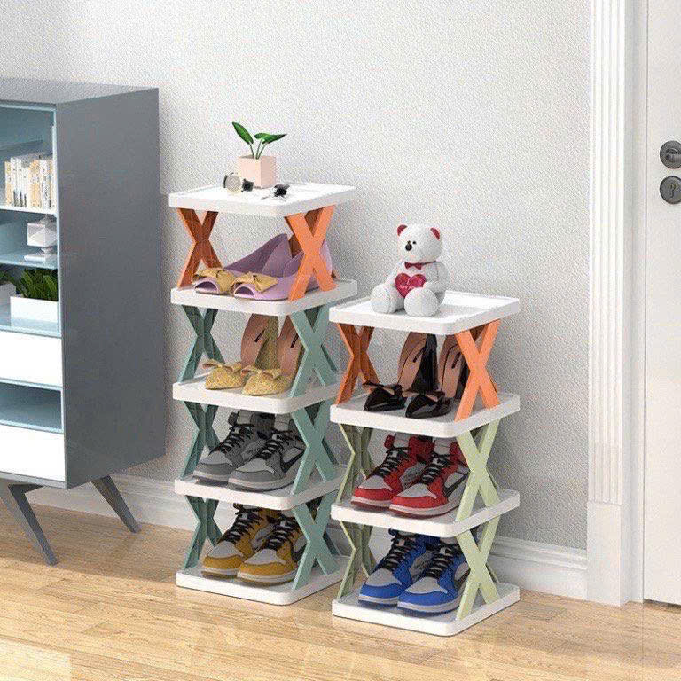 Kệ Để Giày 5 Tầng Hình Chữ X Cao Cấp Kệ Dép giày