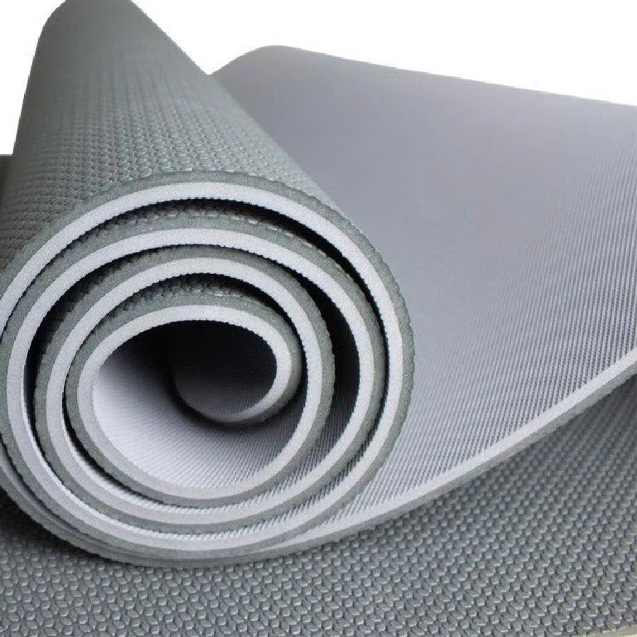 Thảm Tập Gym, Yoga Chất Liệu TPE 2 Lớp Loại 6mm Bám Dính Tốt Chống Trơn Trượt Sport Cao Su