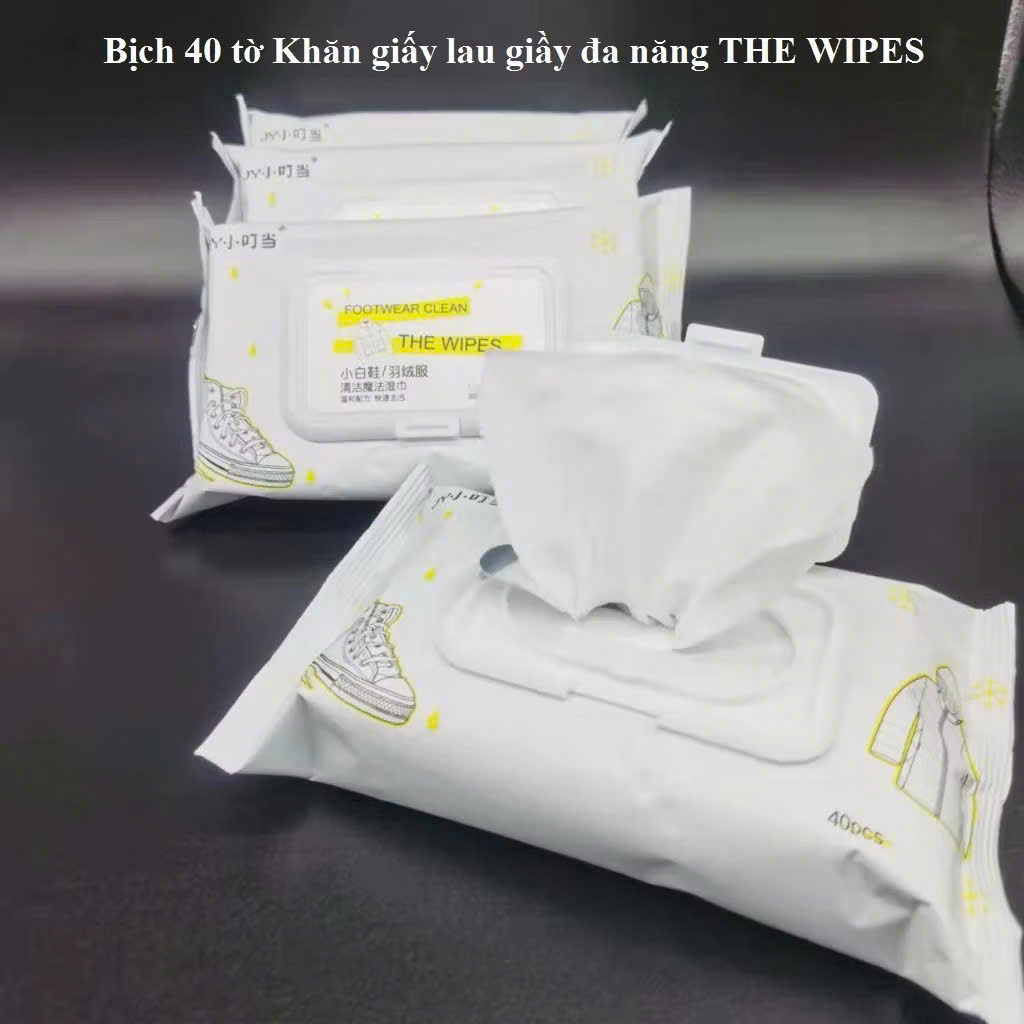 KHĂN GIẤY LAU GIẦY ĐA NĂNG SIÊU SẠCH THE WIPES