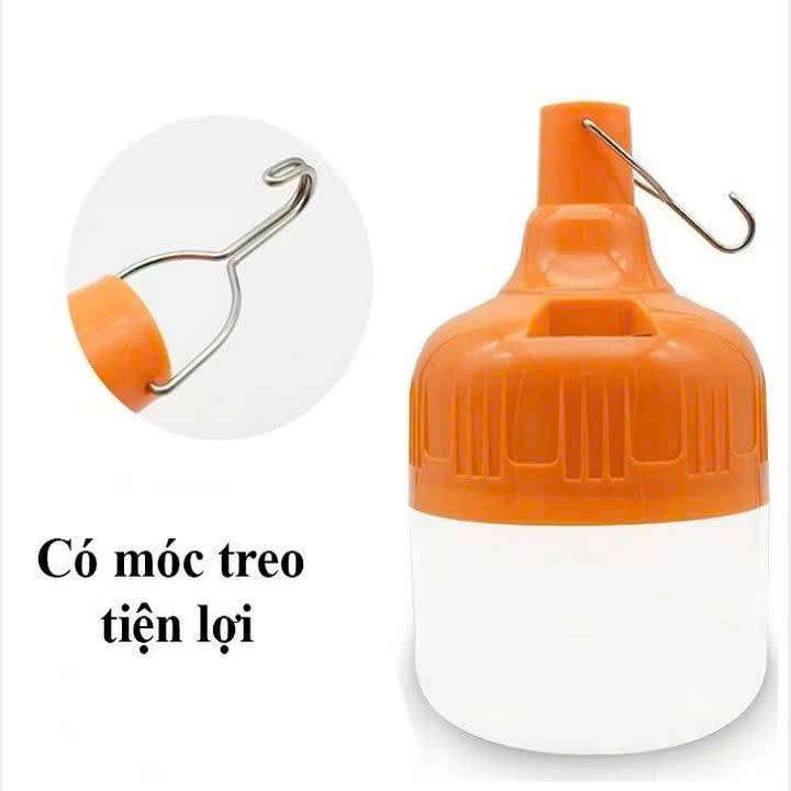 Đèn tích điện siêu sáng 200W có móc treo tiện lợi