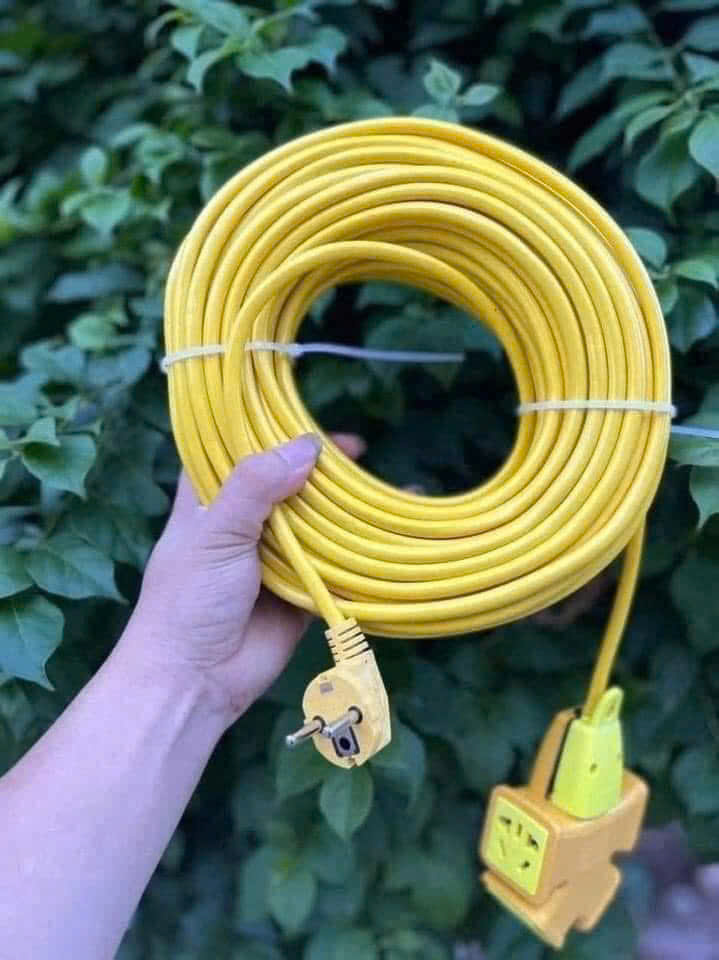 Cuộn Dây Điện Kèm Ổ Cắm, Phích Cắm Đúc Chịu Lực Cao Đa Năng Tiện Lợi Dài 30m
