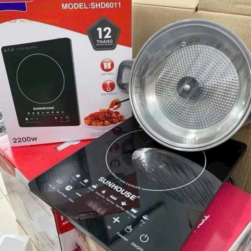 Bếp Từ SUNHOUSE SHD 6011 2200W kèm nồi lẩu