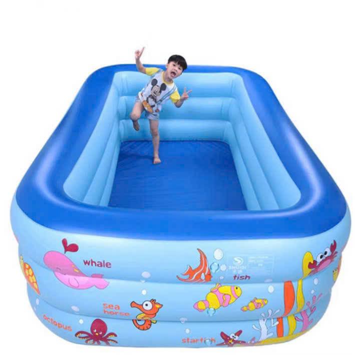 BỂ BƠI CHO BÉ 1.5M 3 TẦNG TIỆN LỢI ĐA NĂNG
