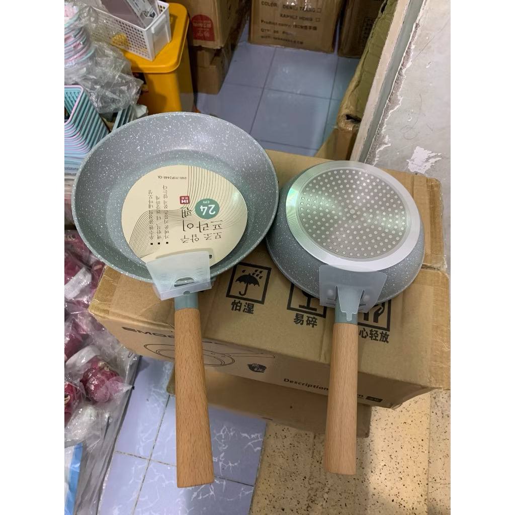 CHẢO CHỐNG DÍNH ĐÁ XANH CHỐNG DÍNH VÂN ĐÁ 30cm