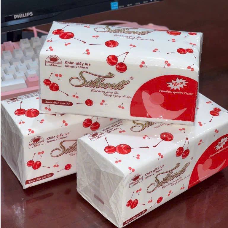 SET 4 GÓI GIẤY ĂN LỤA SILKWELL