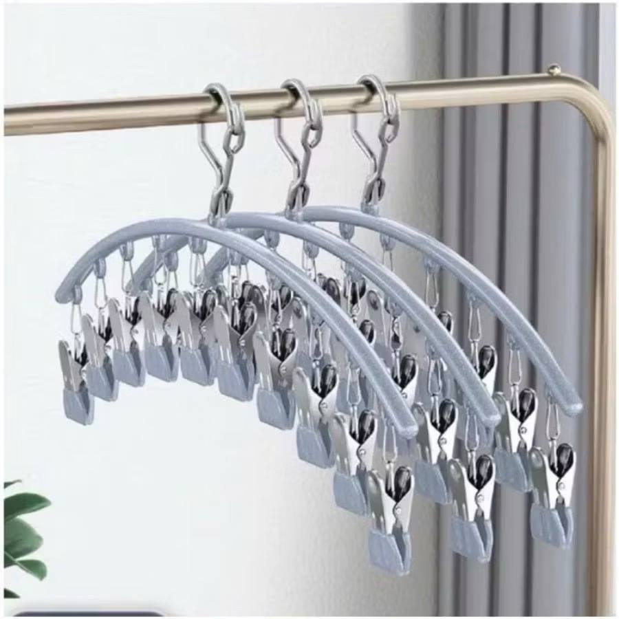 Móc Cong 10 Kẹp Phơi