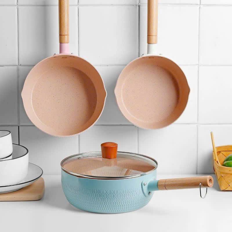 CHẢO ĐÁ MÀU SẮC SÂU LÒNG  SIZE 18cm