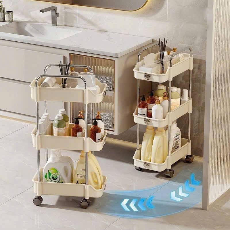 KỆ GẤU HẸP 3 TẦNG NHỰA PP KHUNG INOX