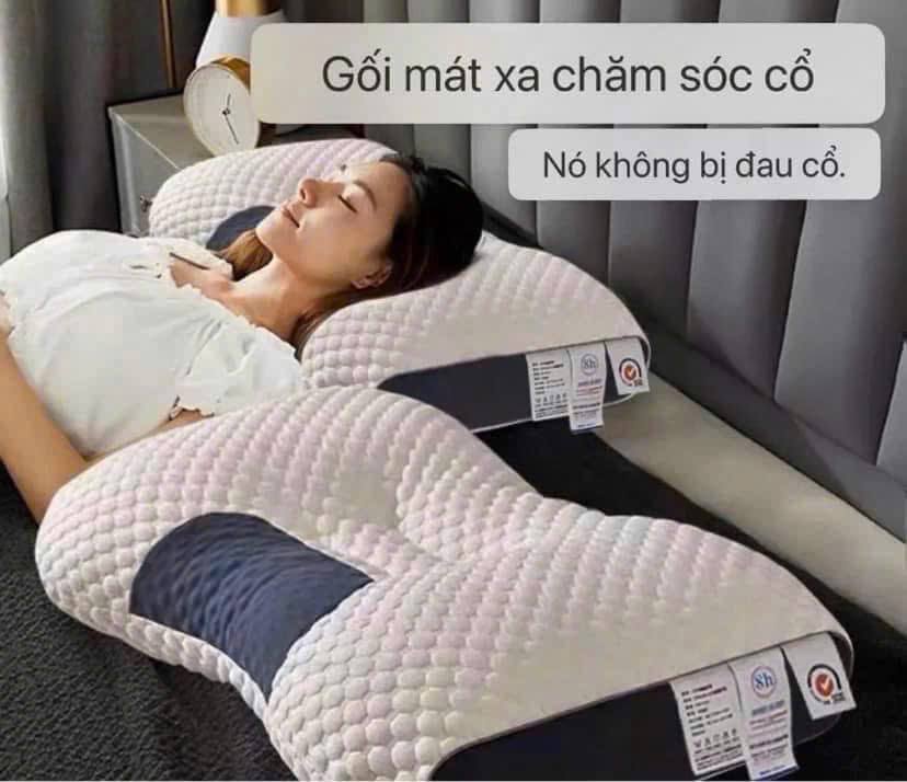 Gối Massage giảm đau Cột Sống Cổ Gáy
