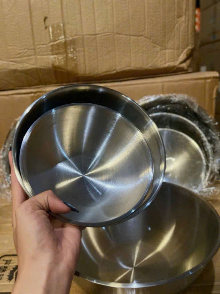 SET 3 THỐ INOX CÓ VẠCH CHIA DUNG TÍCH(Loại dày nặng)