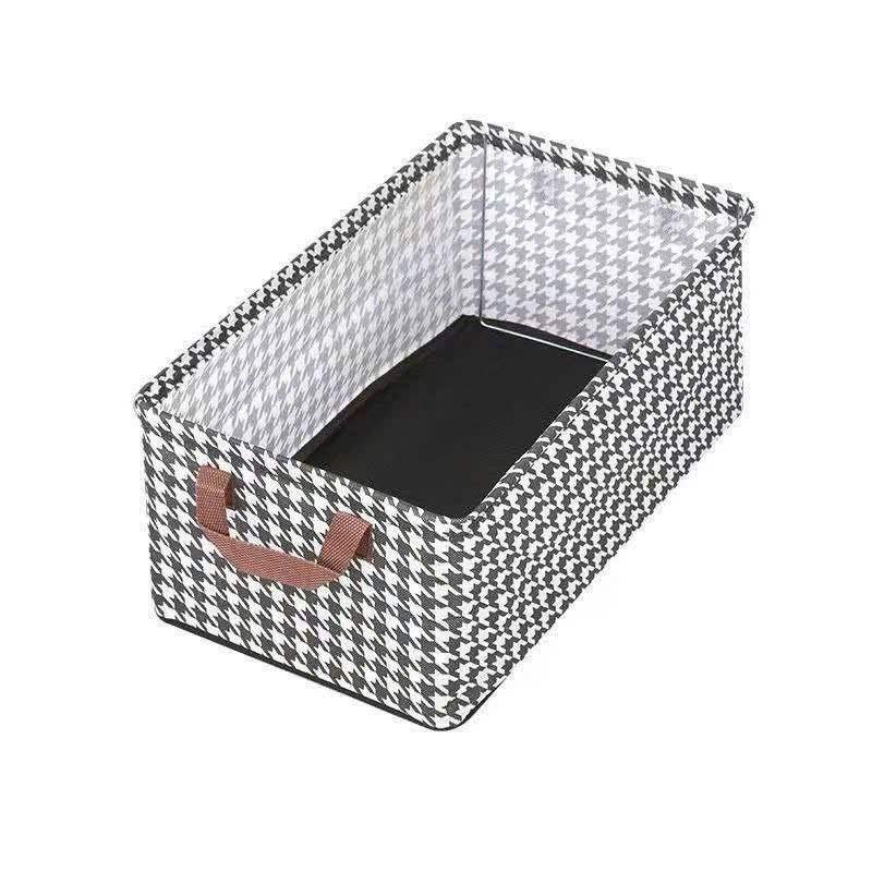 HỘP ĐỰNG ĐỒ ĐA NĂNG CÓ KHUNG SẮT CARO CÓ QUAI – Miếng lót