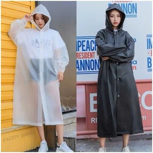 Áo mưa người lớn EVA trong suốt là một sản phẩm thời trang và tiện lợi cho những ngày mưa(Loại dày)