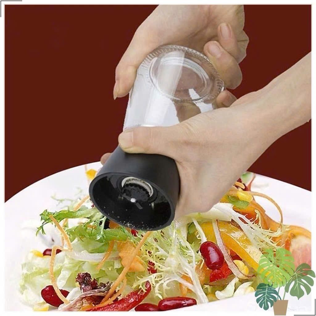 Lọ Xay Tiêu Cối Xay Tiêu Thủy Tinh Nắp Nhựa Cầm Tay Mini Tiện Lợi Nhiều Màu