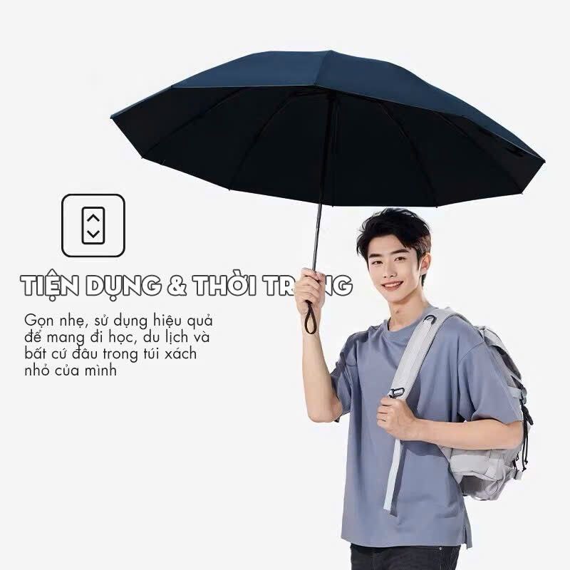 Dù nhật đóng mở tự động 2 lớp chống tia UV 8 nan