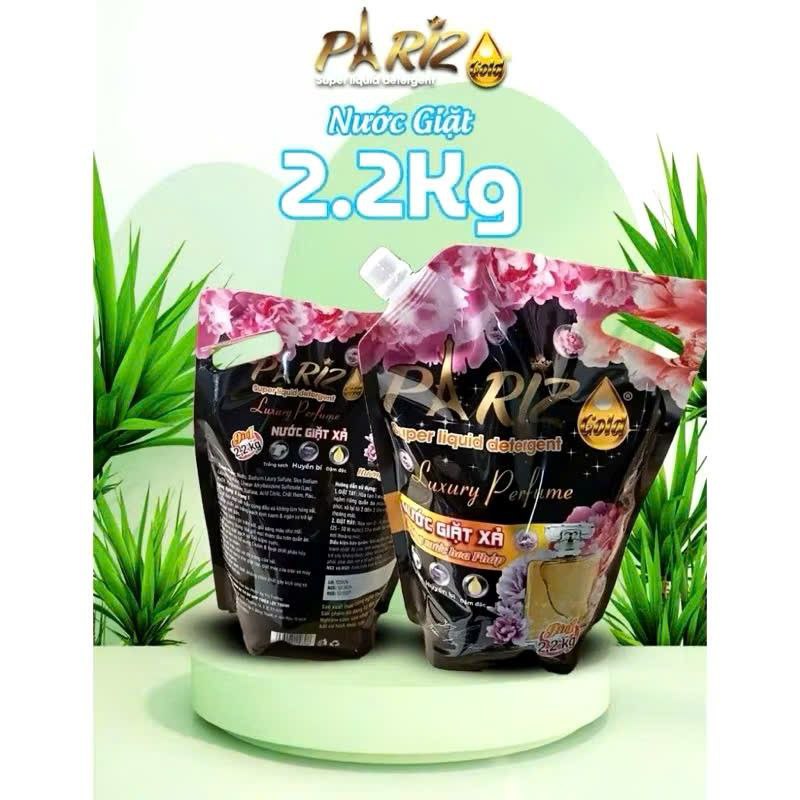 NƯỚC GIẶT XẢ PARIZ HƯƠNG NƯỚC HOA ĐẬM ĐẶC – TÚI 2.2KG