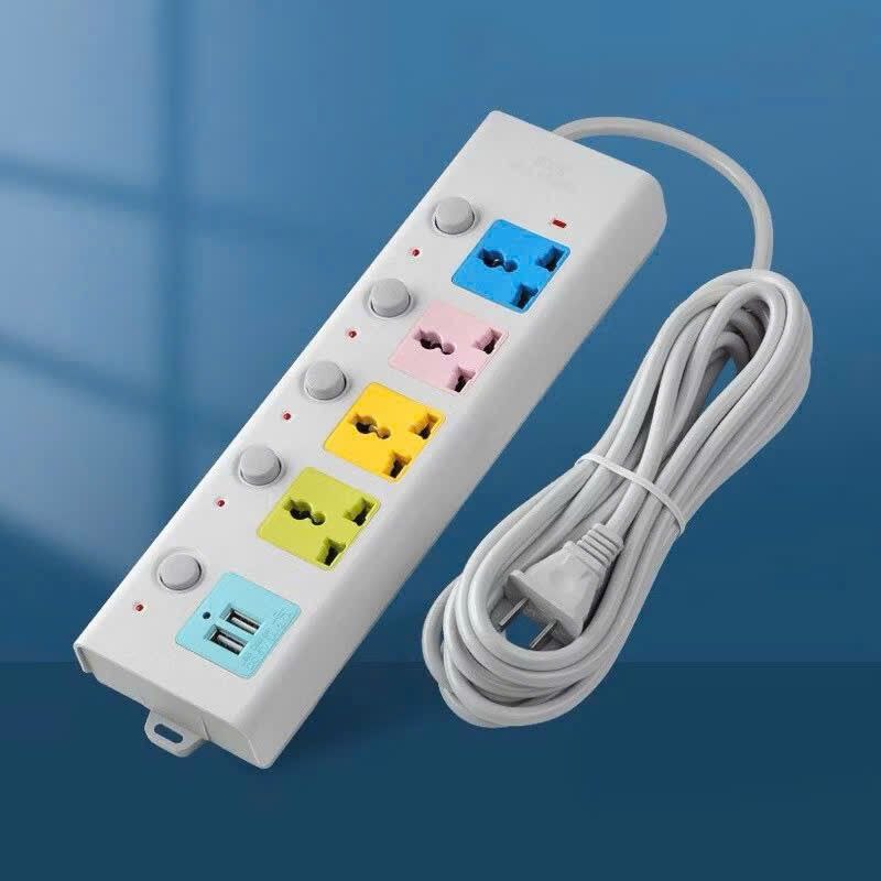 Ổ CẮM ĐIỆN ĐA NĂNG – DÂY 1.8M SIÊU DÀI – CÓ CỔNG USB