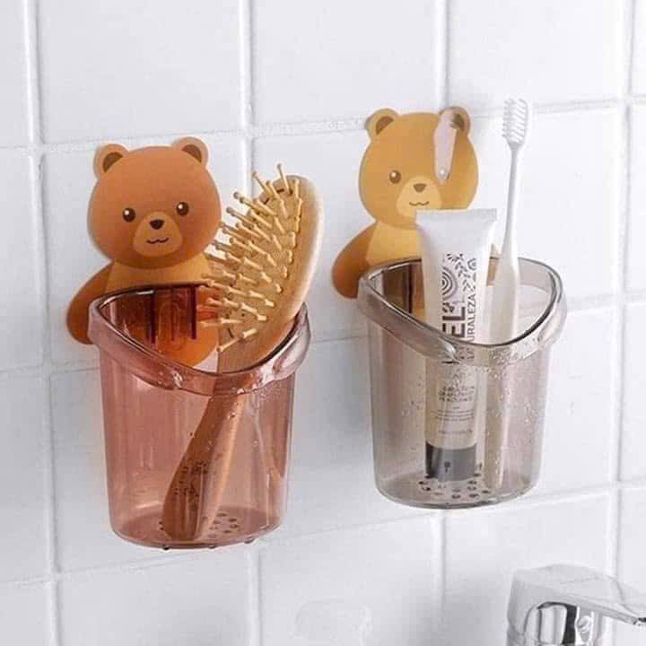 CỐC GẤU DÁN TƯỜNG KÈM MIẾNG DÁN