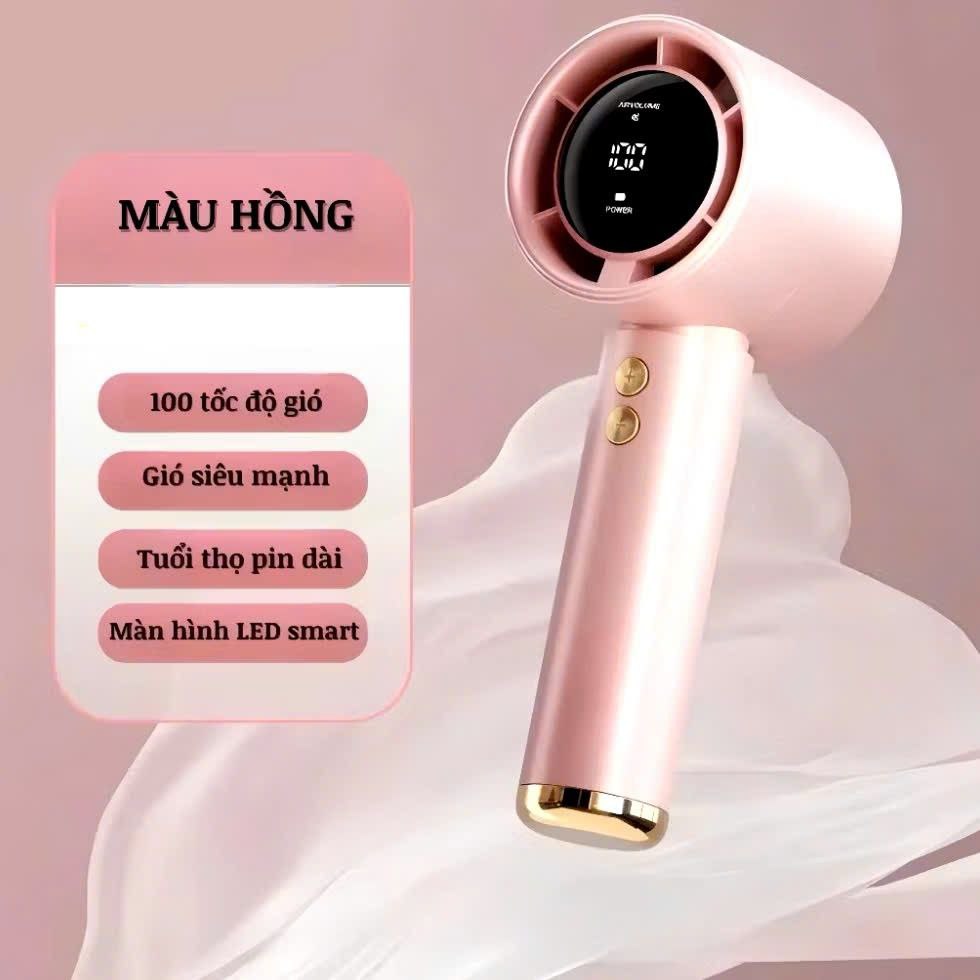 QUẠT CẦM TAY N68 – 100 CẤP ĐỘ GIÓ MẠNH MẼ – NHỎ GỌN – TIỆN LỢI