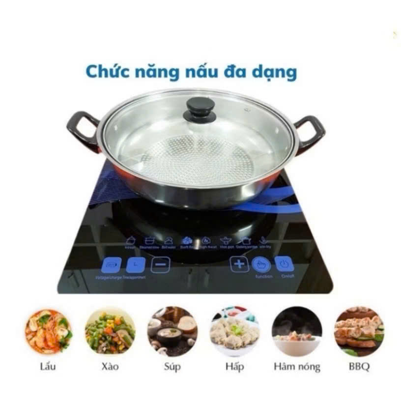 Bếp Từ Đơn Philip Cảm Ứng Công Suất 2200W Kèm Nồi