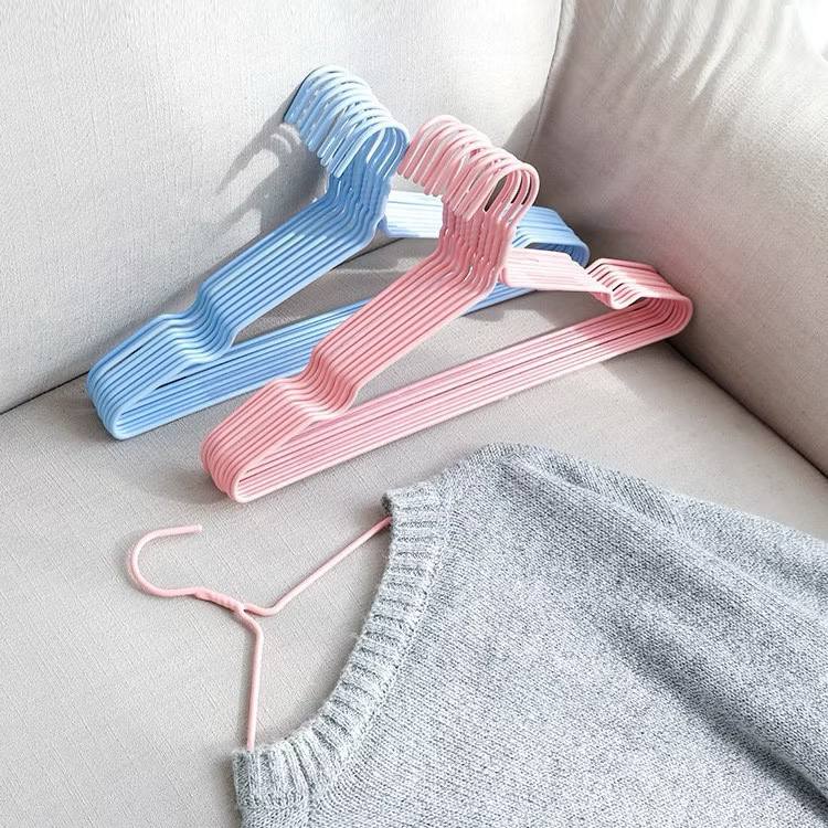 COMBO 10 MÓC TREO QUẦN ÁO KIM LOẠI BỌC NHỰA SIÊU BỀN – CHỐNG TRƯỢT HIỆU QUẢ