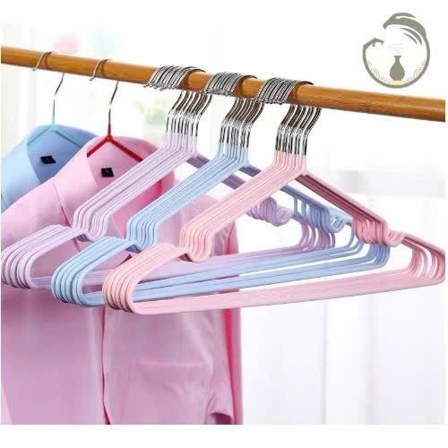COMBO 10 MÓC TREO QUẦN ÁO KIM LOẠI BỌC NHỰA SIÊU BỀN – CHỐNG TRƯỢT HIỆU QUẢ
