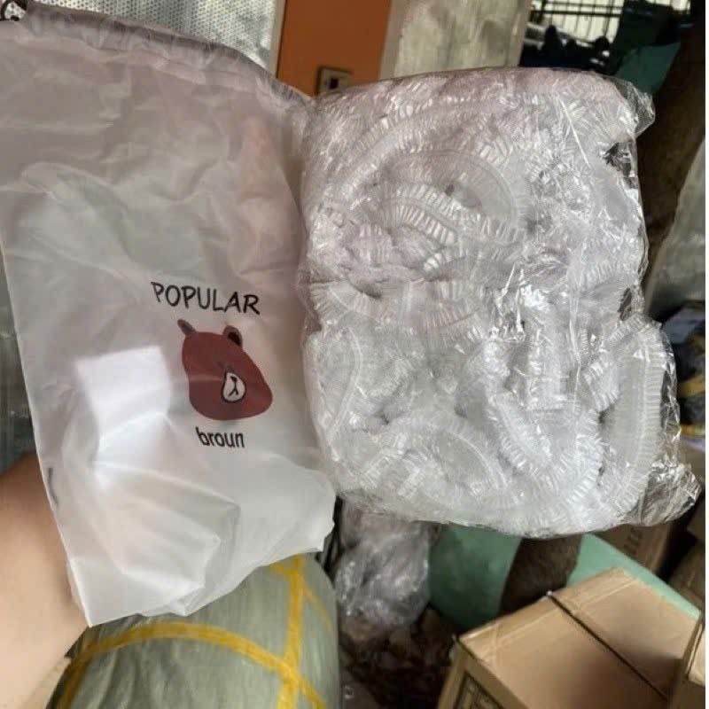 Túi 100 Màng Bọc Thực Phẩm Co Giãn Hình Gấu – Xinh Xắn, Tiện Dụng, Siêu Tiết Kiệm