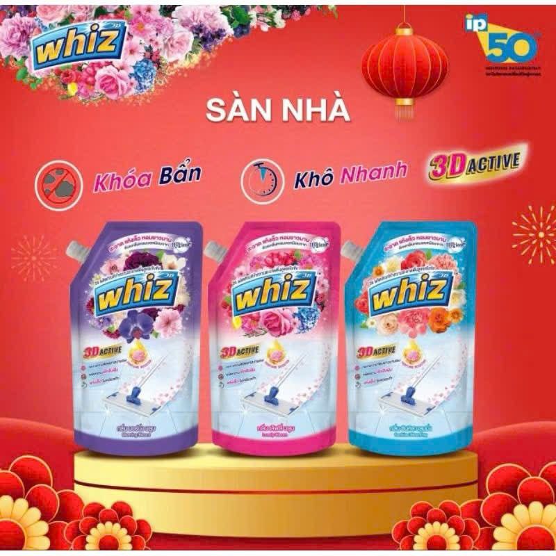 Nước Lau Sàn Hygiene Whiz 3D – 650ml (Thái Lan) Hàng Công Ty Chính Hãng- Xuất được hóa đơn- Giá đã bao gồm Vat