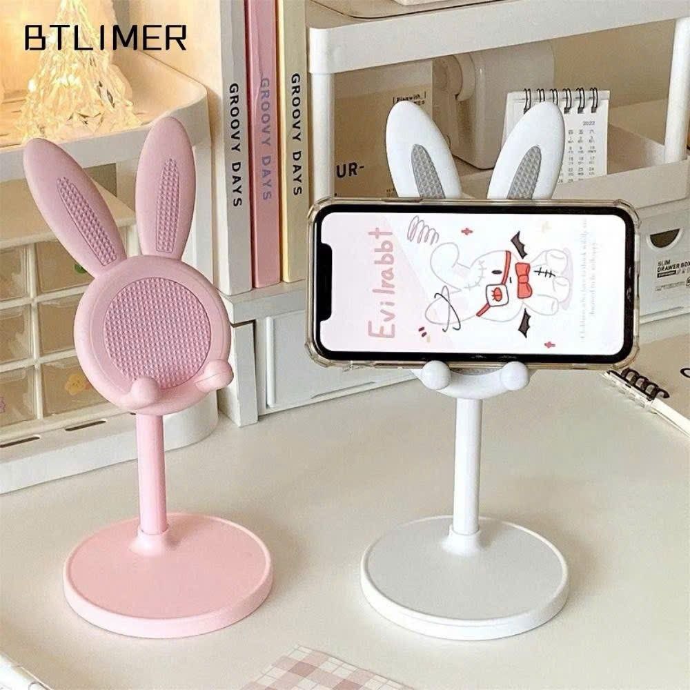 Giá đỡ điện thoại, ipad để bàn hình thỏ thiết kế cao su chống trơn trượt
