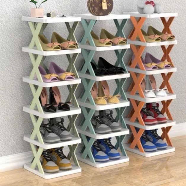 [10] Kệ để giày dép 5 tầng tiết kiệm không gian hình chữ X