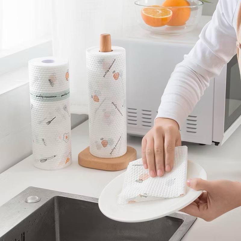 Cuộn Khăn Giấy Lau Bếp Đa Năng – Siêu Thấm Hút & Tái Sử Dụng