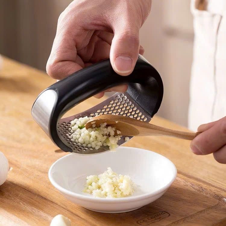 Dụng Cụ  Ép Tỏi, Nghiền tỏi Cầm Tay Bằng Thép Không Gỉ Dập Tỏi Inox Đa Năng Tiện Dụng