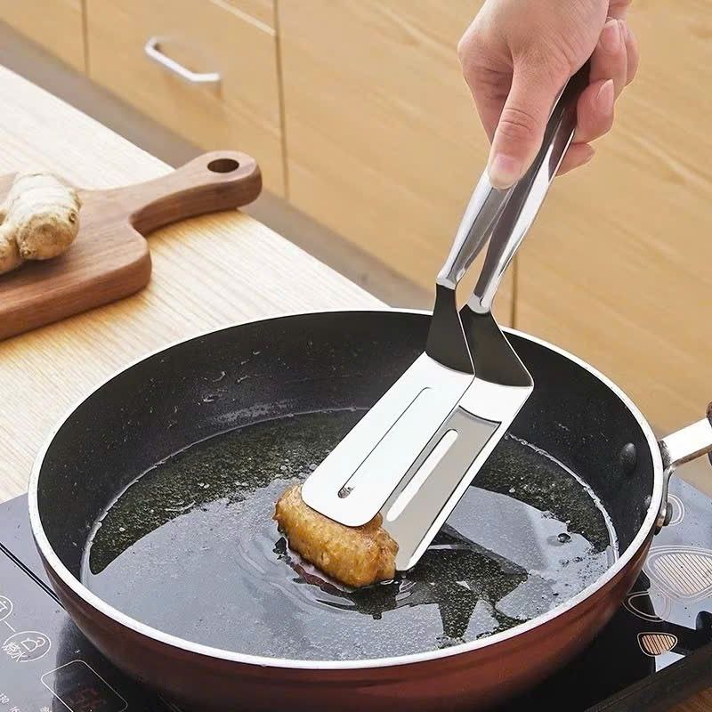 DỤNG CỤ KẸP VÀ LẬT THỊT, CÁ CHIÊN ĐA NĂNG – CHẤT LIỆU INOX