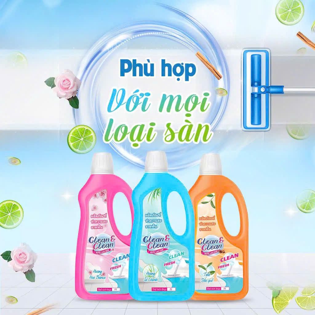 NƯỚC LAU SÀN CLEAN&CLEAN BLUE HÀ THÀNH– SẠCH SÂU, THƠM MÁT