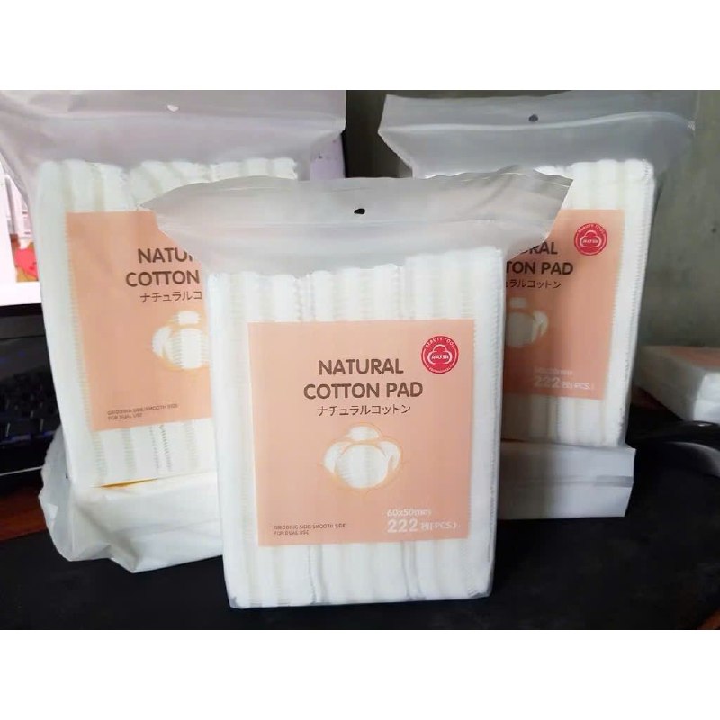 BÔNG TẨY TRANG COTTON 222 pads Hồng