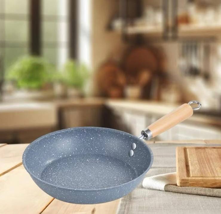 [20] CHẢO NHẬT CHỐNG DÍNH VÂN ĐÁ 30CM DÙNG MỌI LOẠI BẾP