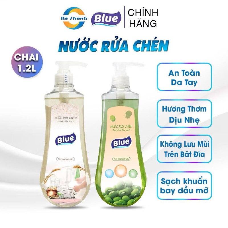 [12] Nước Rửa Chén Blue Hà Thành Tinh Chất Thiên Nhiên Công