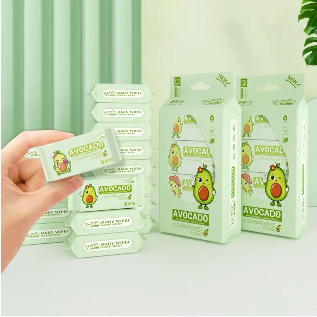 [48] SET 8 GÓI KHĂN ƯỚT MINI SIÊU DỄ THƯƠNG – TIỆN LỢI MỌI LÚC MỌI NƠI