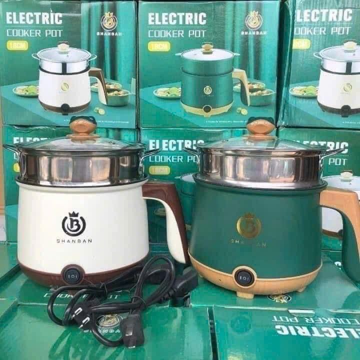 [20]  NỒI LẨU MINI, CA NẤU MÌ 2 TẦNG CÓ XỬNG HẤP